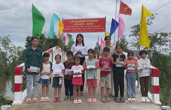 Mỹ Tú: Đưa vào sử dụng 2 cây cầu giao thông nông thôn ở xã Mỹ Phước